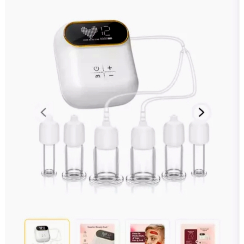 Electric cupping face massager